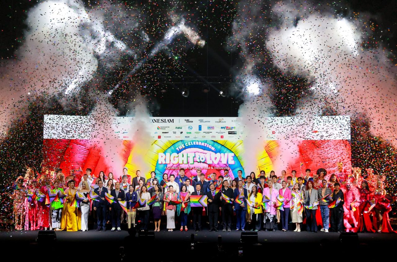 1. งานแถลงข่าวBangkok Pride Festival 2025 และ  “The Celebration  Right to Love 2025” จัดโดยสยามพิวรรธน์ ร่วมกับพันธมิตร