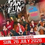 แรงเกินต้าน! ประกาศเพิ่มรอบงาน “FEEL FAN FUN PARTY CONCERT” “เอิร์ท-มิกซ์-เฟิร์ส-ข้าวตัง-บุ๋น-เปรม” 6 หนุ่มฮอตพร้อมเสิร์ฟปาร์ตี้สุดฟิน 2 วันจุใจ 25-26 ก.ค.69 ล็อกคิวกดบัตร 28 มิ.ย.นี้